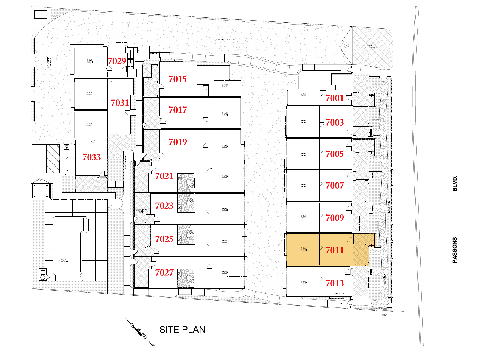 PicoRiveraSitePlan Single family Homes