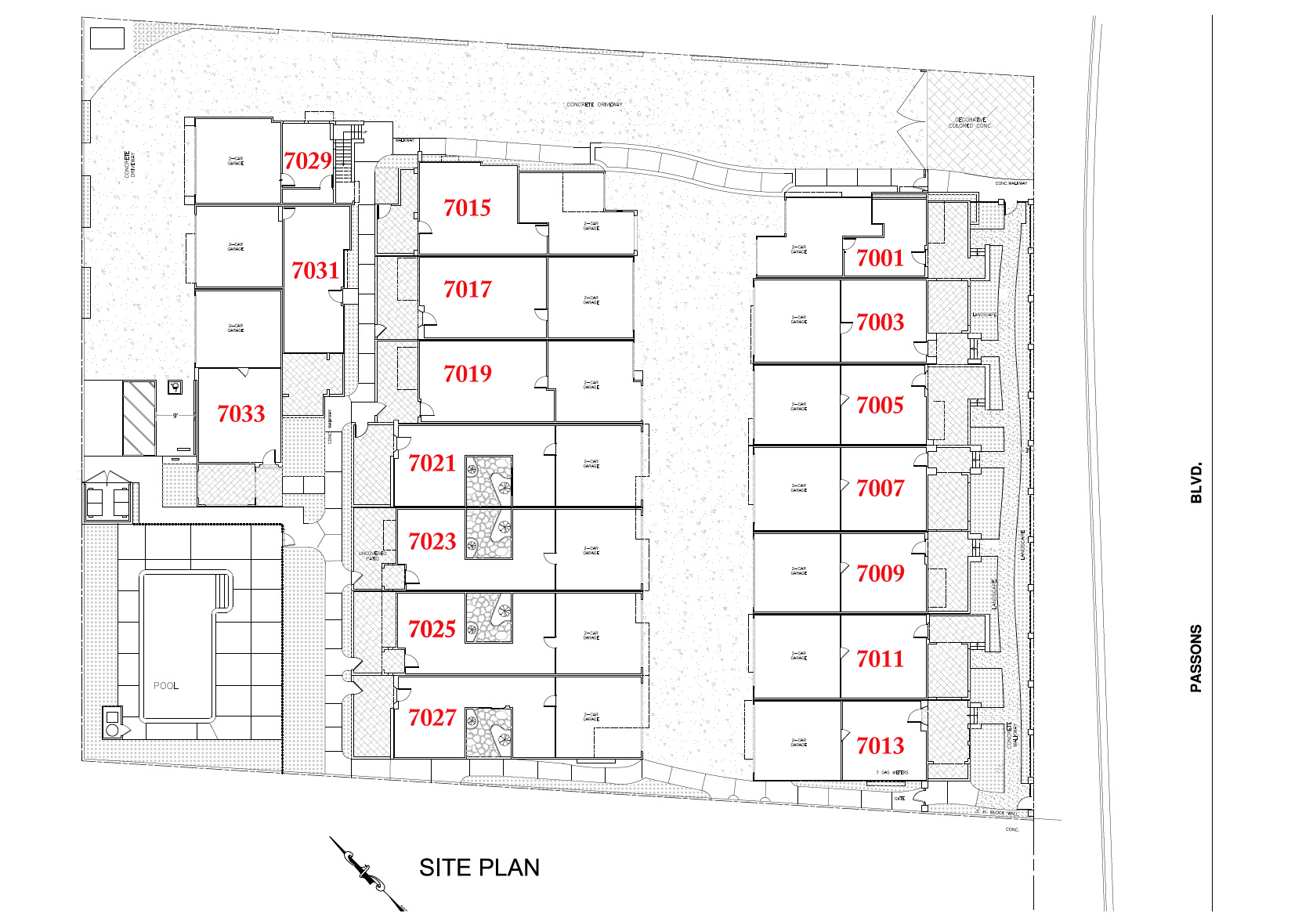 PicoRiveraSitePlan Single family Homes